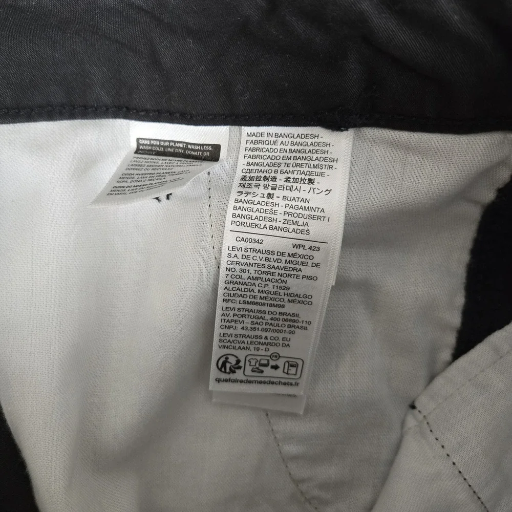 Levi's‎ Cargo Shorts Mens 30 Pockets Black 9